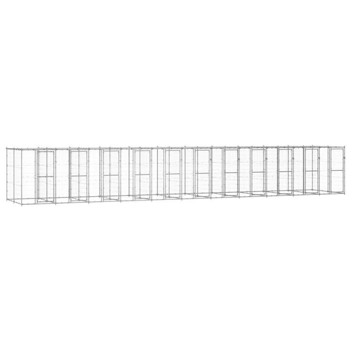 Outdoor Dog Kennel Steel With Roof
