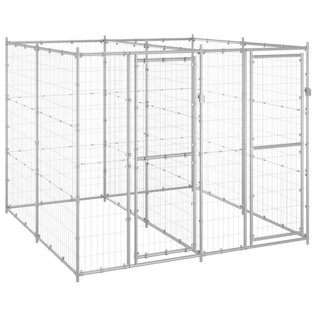 Outdoor Dog Kennel Steel With Roof