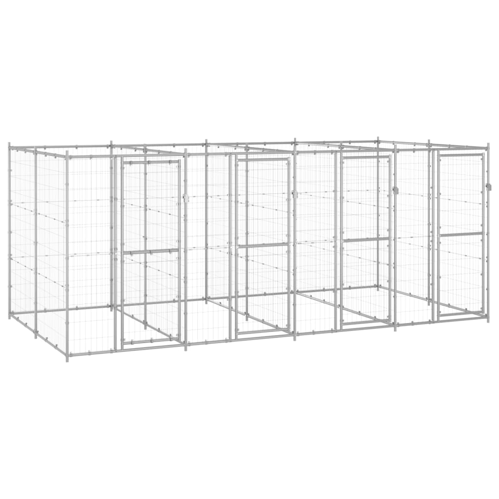 Outdoor Dog Kennel Steel With Roof