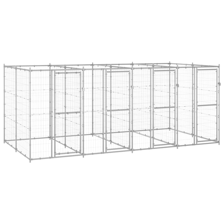 Outdoor Dog Kennel Steel With Roof