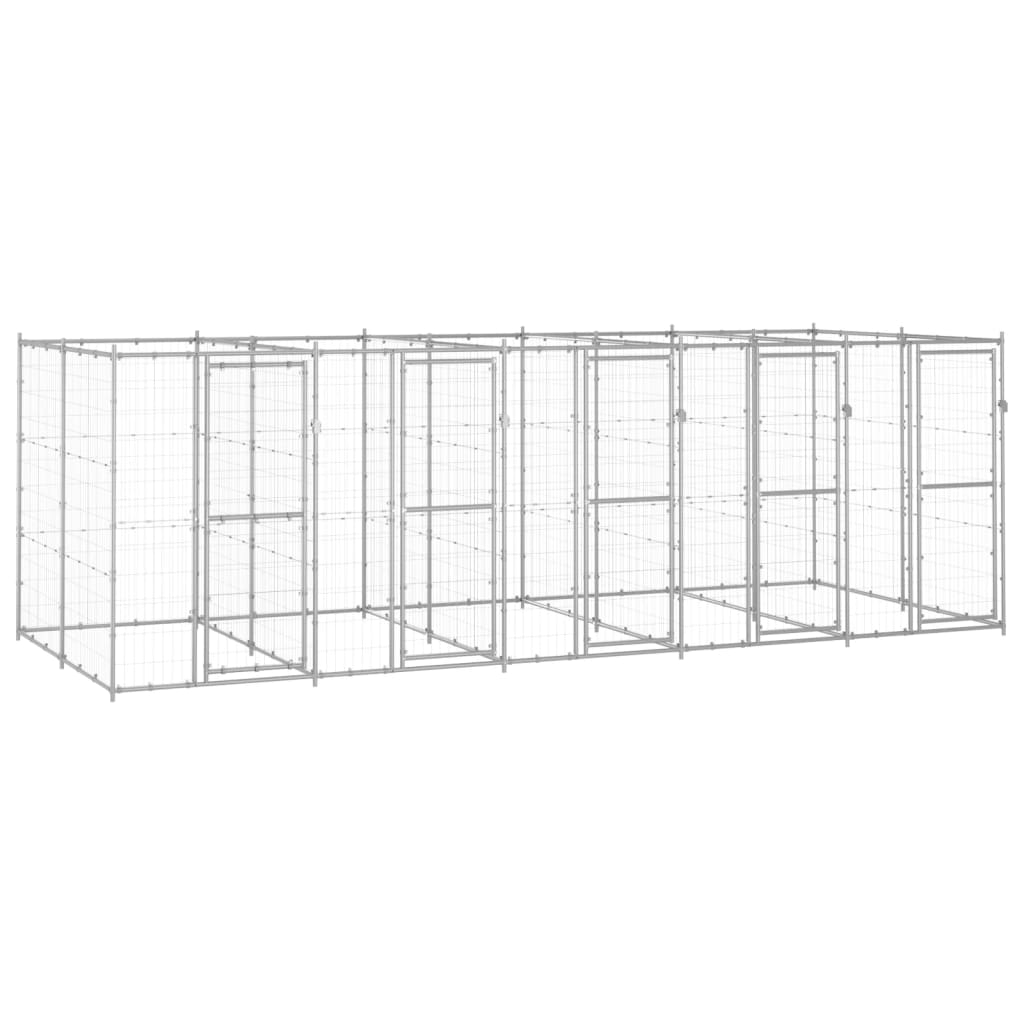 Outdoor Dog Kennel Steel With Roof