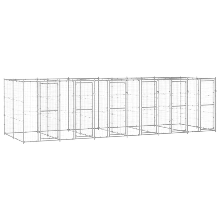 Outdoor Dog Kennel Steel With Roof