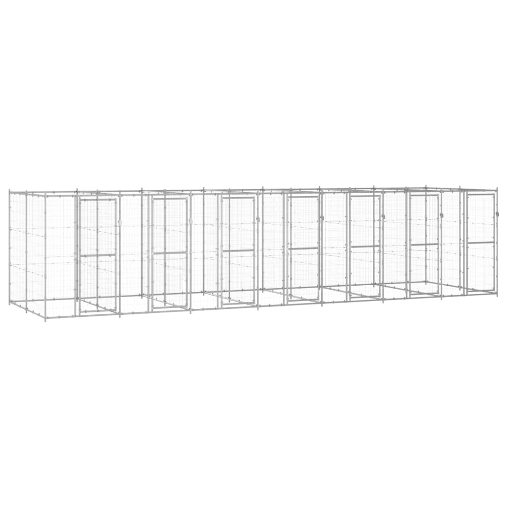Outdoor Dog Kennel Steel With Roof