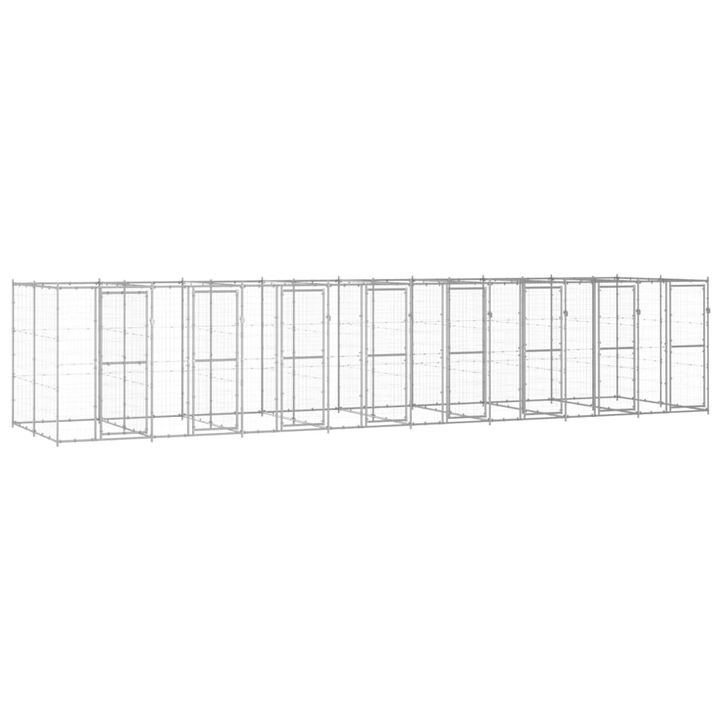 Outdoor Dog Kennel Steel With Roof