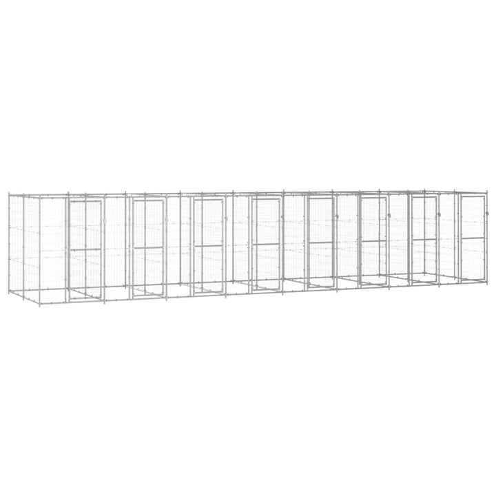 Outdoor Dog Kennel Steel With Roof