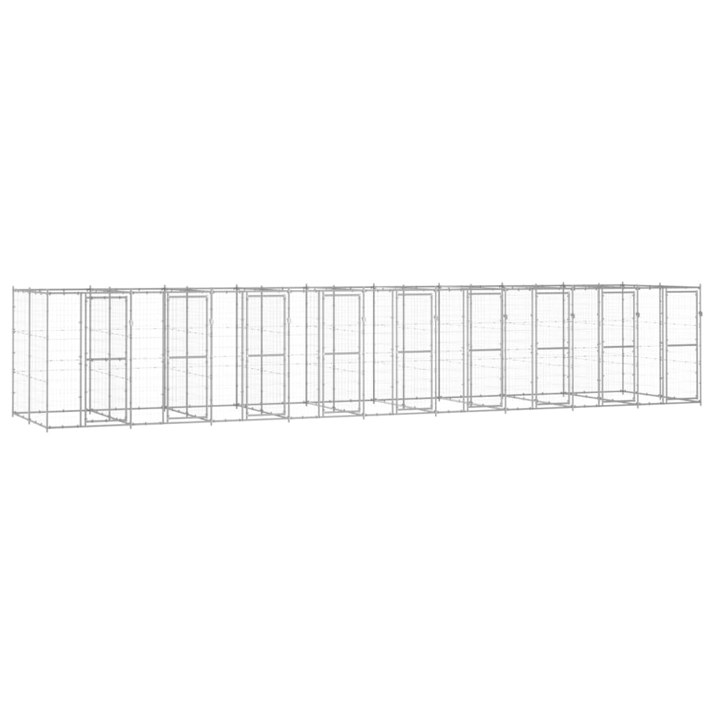 Outdoor Dog Kennel Steel With Roof
