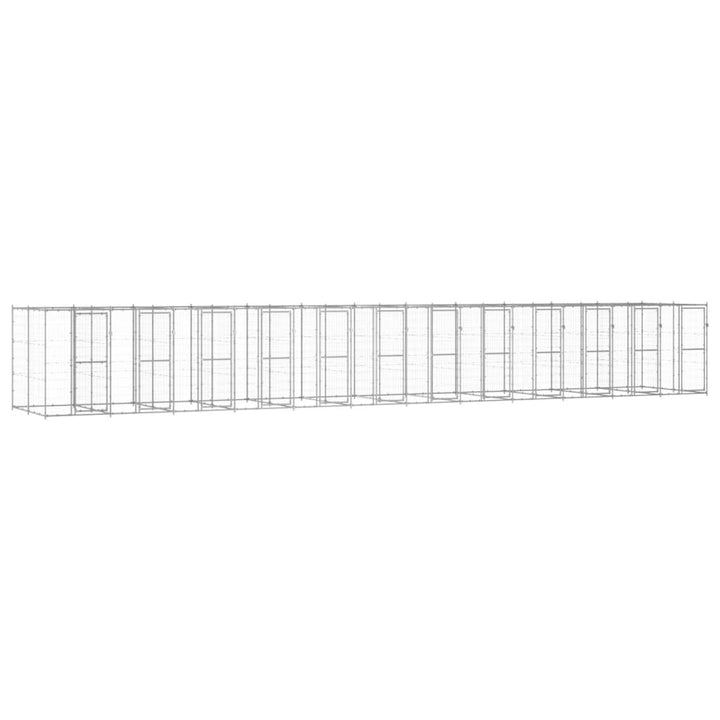 Outdoor Dog Kennel Steel With Roof