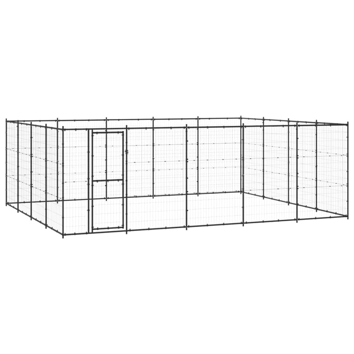 Outdoor Dog Kennel Steel 24.2 M²