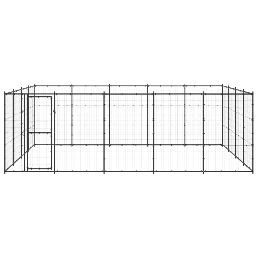 Outdoor Dog Kennel Steel 24.2 M²