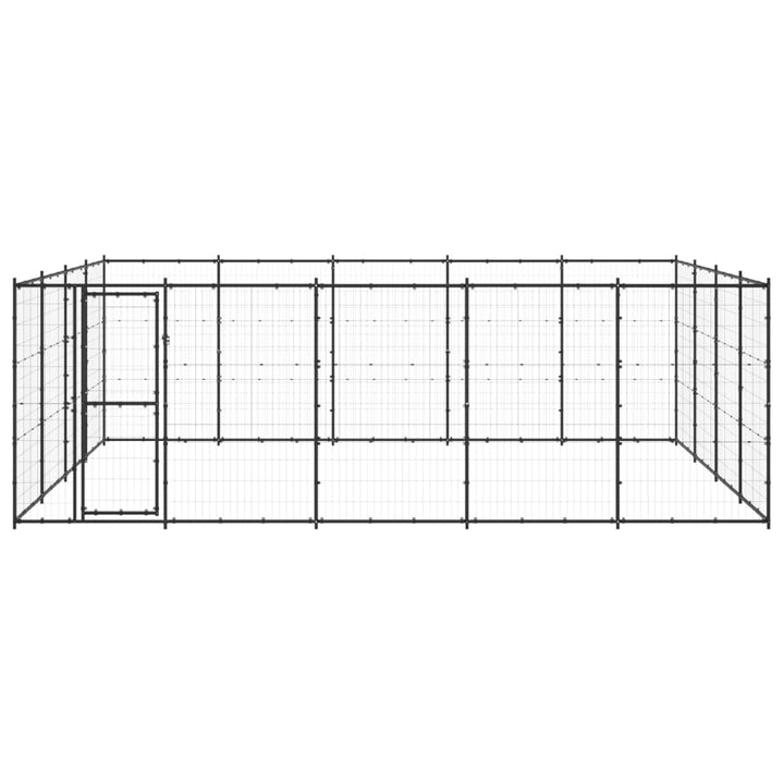 Outdoor Dog Kennel Steel 24.2 M²
