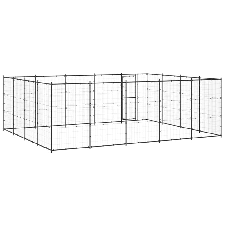 Outdoor Dog Kennel Steel 24.2 M²