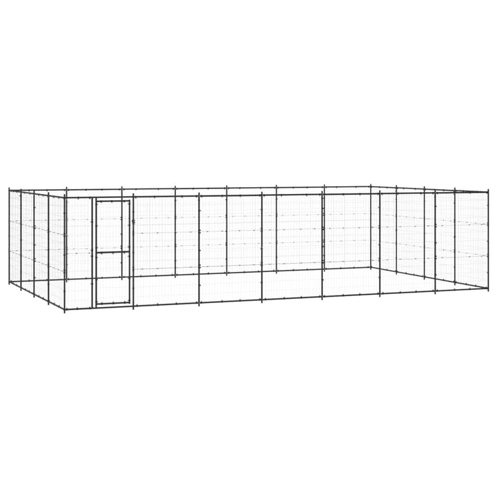 Outdoor Dog Kennel Steel 24.2 M²