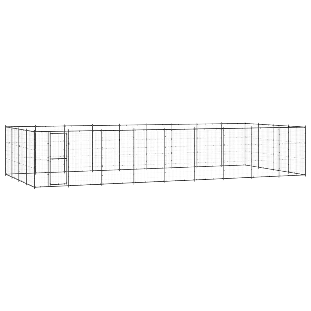 Outdoor Dog Kennel Steel 24.2 M²