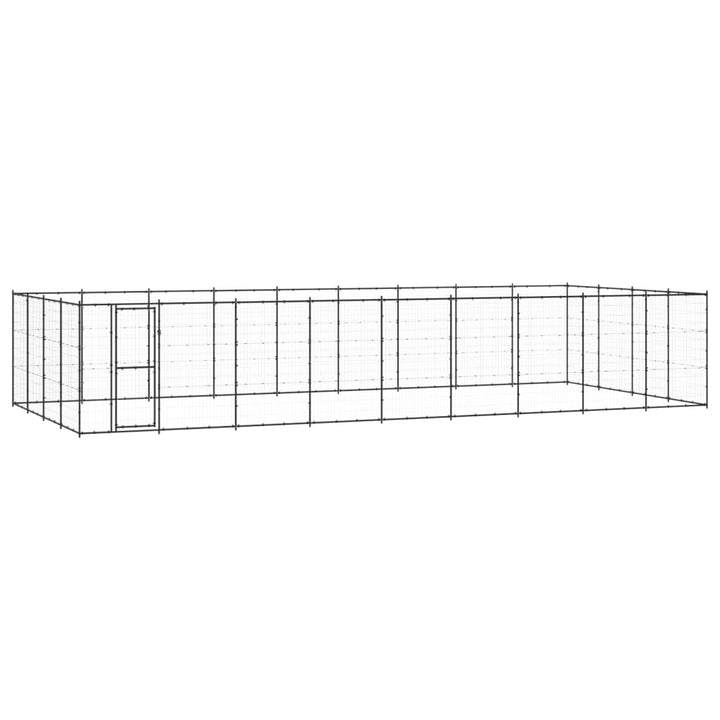 Outdoor Dog Kennel Steel 24.2 M²
