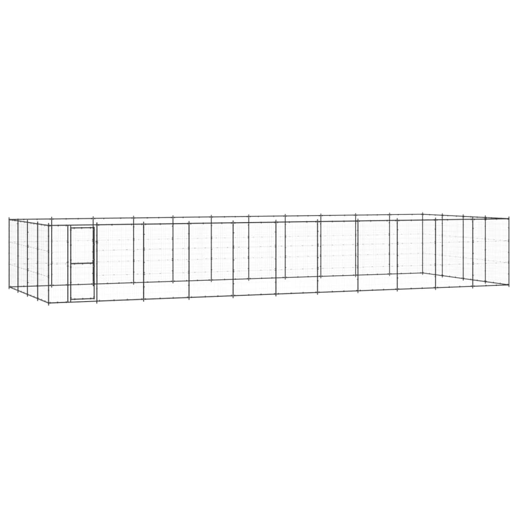 Outdoor Dog Kennel Steel 24.2 M²