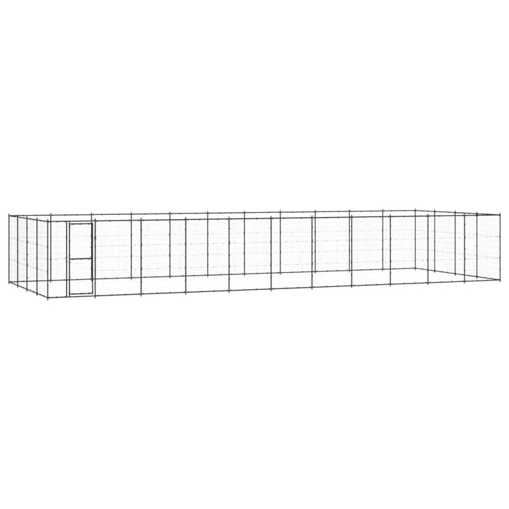 Outdoor Dog Kennel Steel 24.2 M²