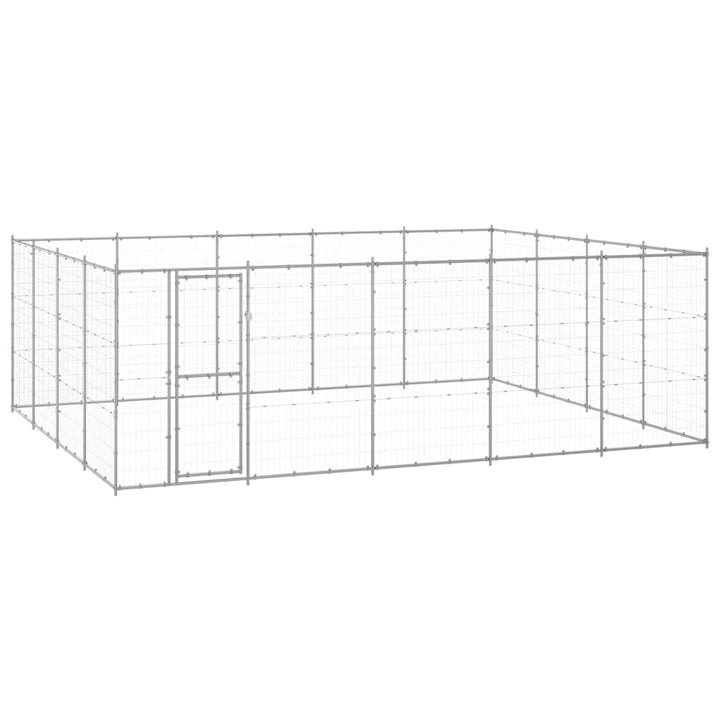 Outdoor Dog Kennel Steel 24.2 M²