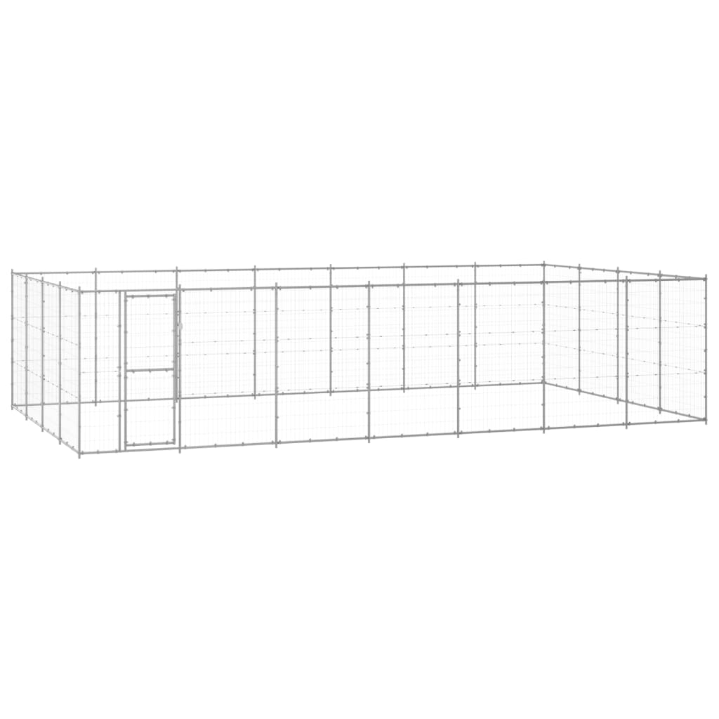 Outdoor Dog Kennel Steel 24.2 M²
