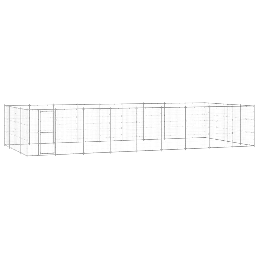 Outdoor Dog Kennel Steel 24.2 M²
