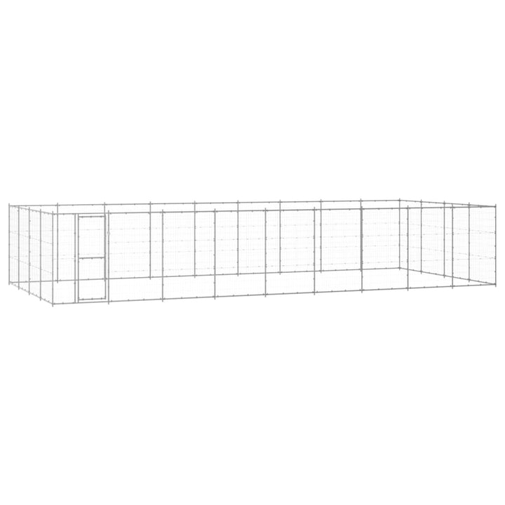 Outdoor Dog Kennel Steel 24.2 M²