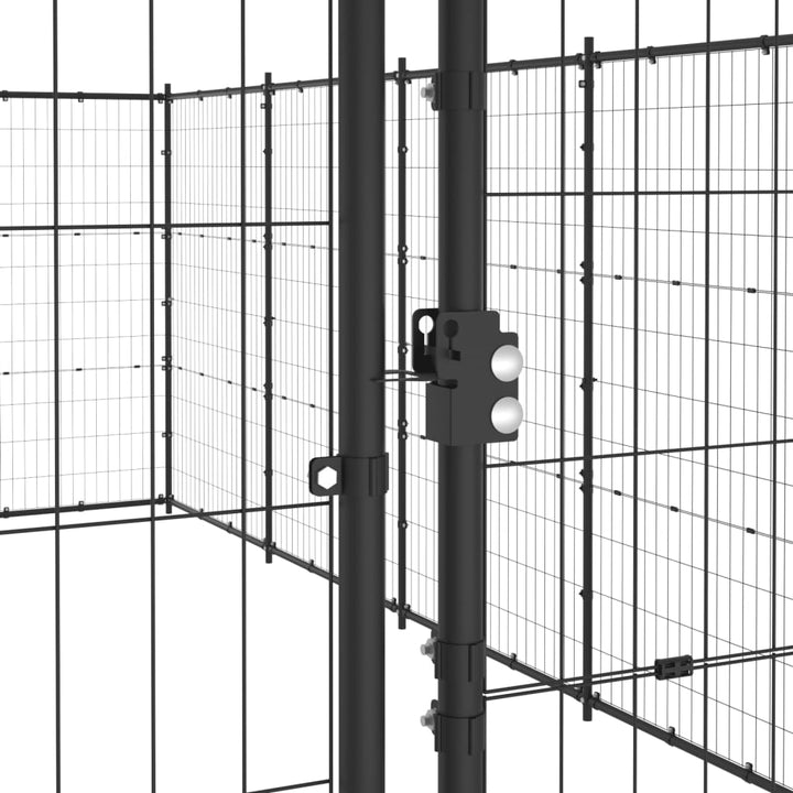 Outdoor Dog Kennel Steel 21.78 M²