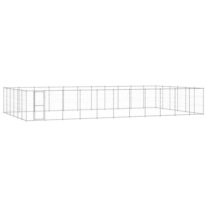 Outdoor Dog Kennel Steel 21.78 M²