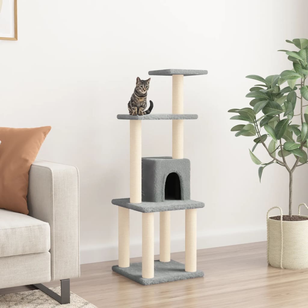 Cat Tree With Sisal Scratching Posts 105 Cm
