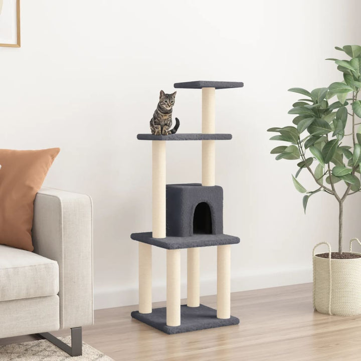 Cat Tree With Sisal Scratching Posts 105 Cm