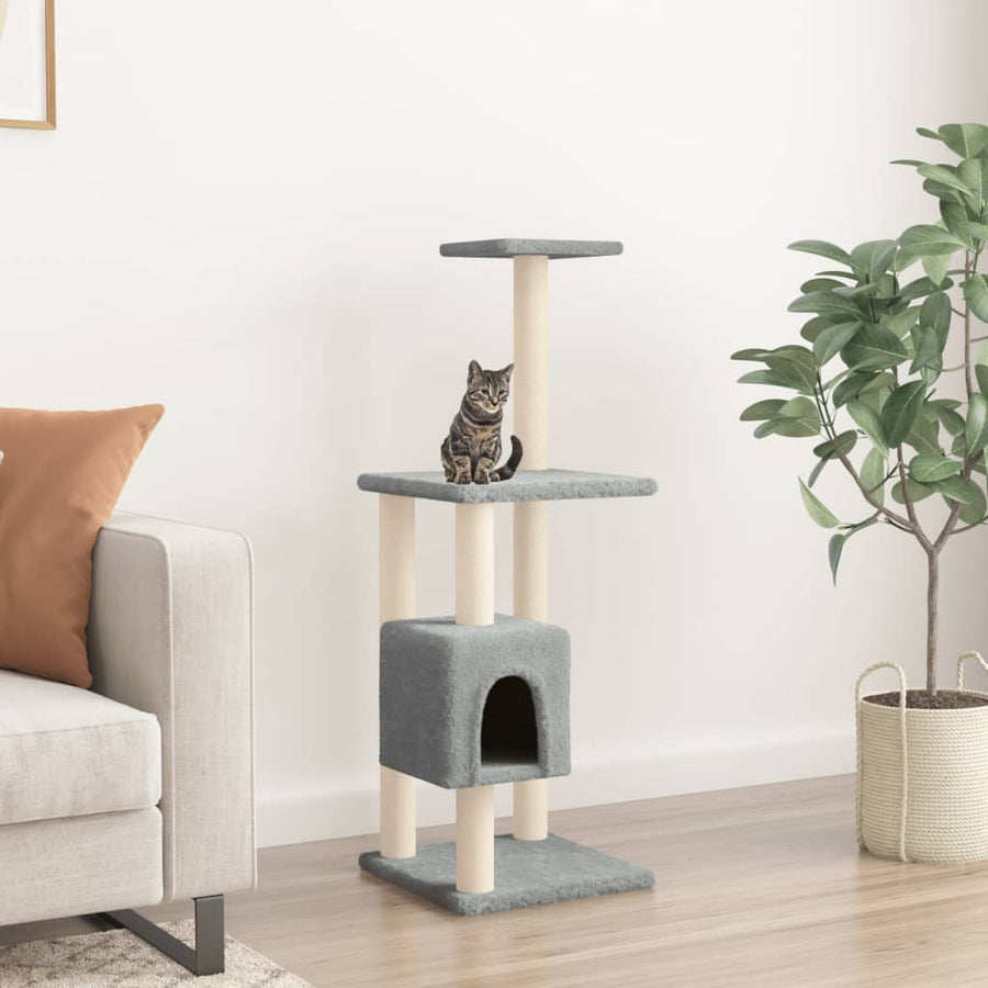 Cat Tree With Sisal Scratching Posts 104 Cm