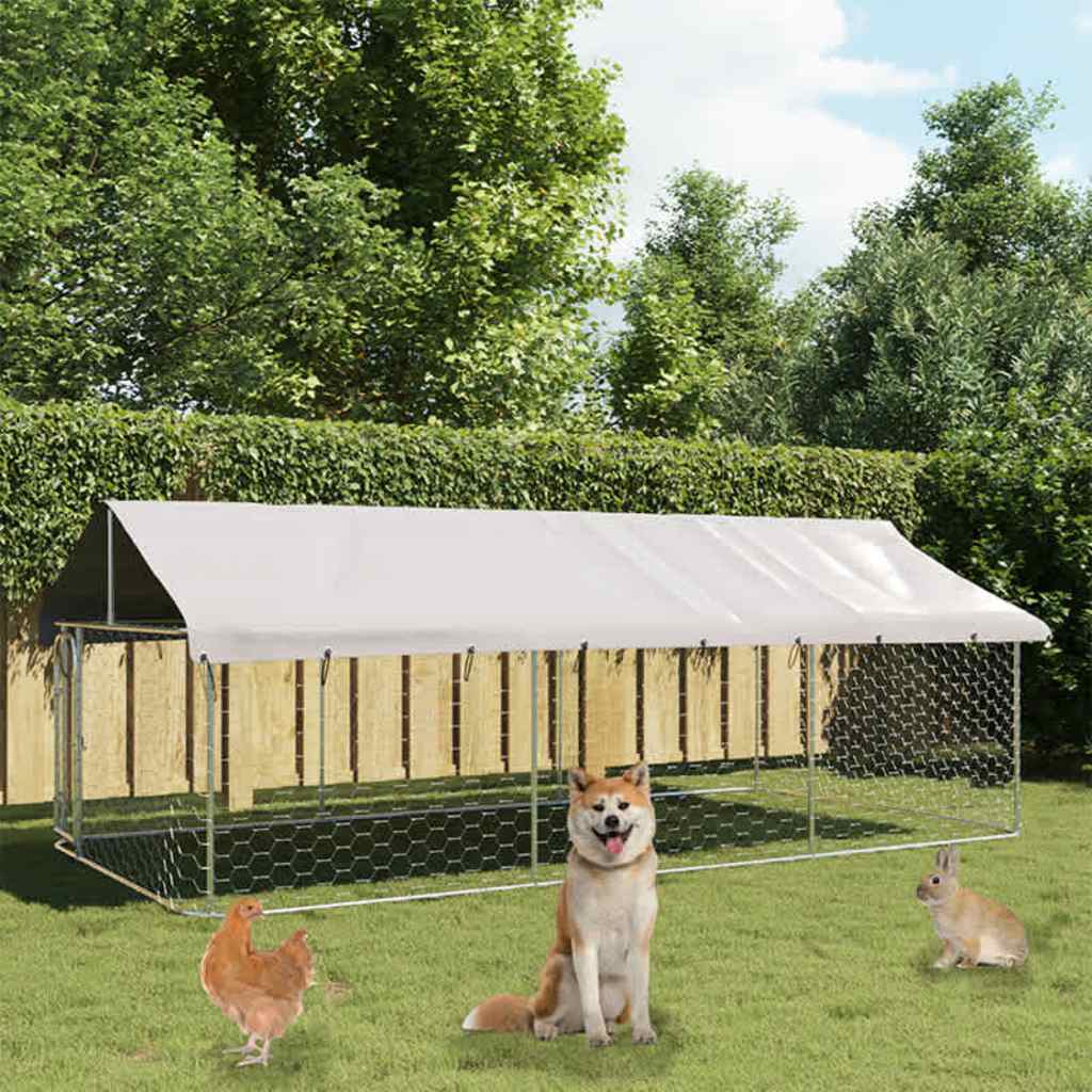 Outdoor Dog Kennel With Roof