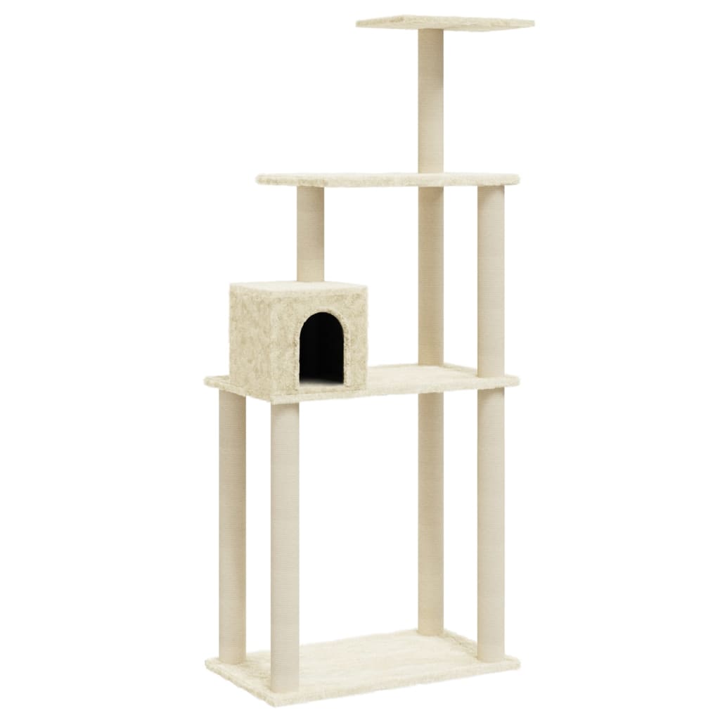 Cat Tree With Sisal Scratching Posts 147 Cm