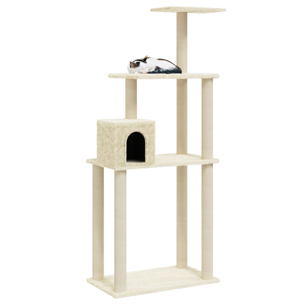 Cat Tree With Sisal Scratching Posts 147 Cm