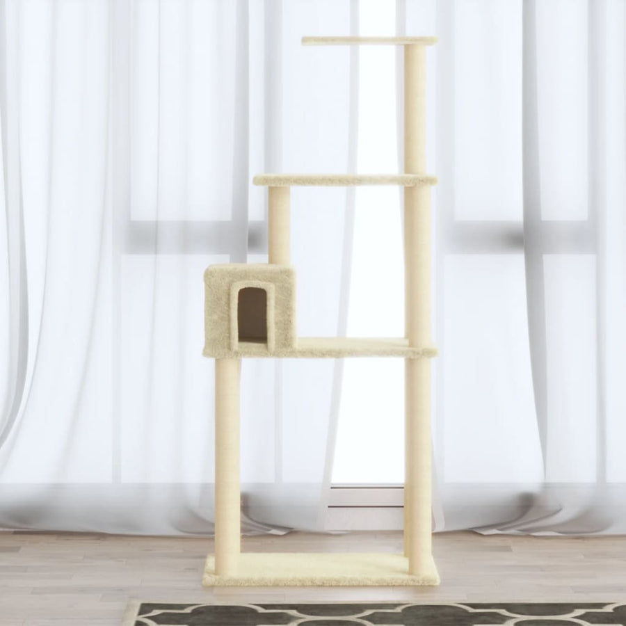 Cat Tree With Sisal Scratching Posts 147 Cm