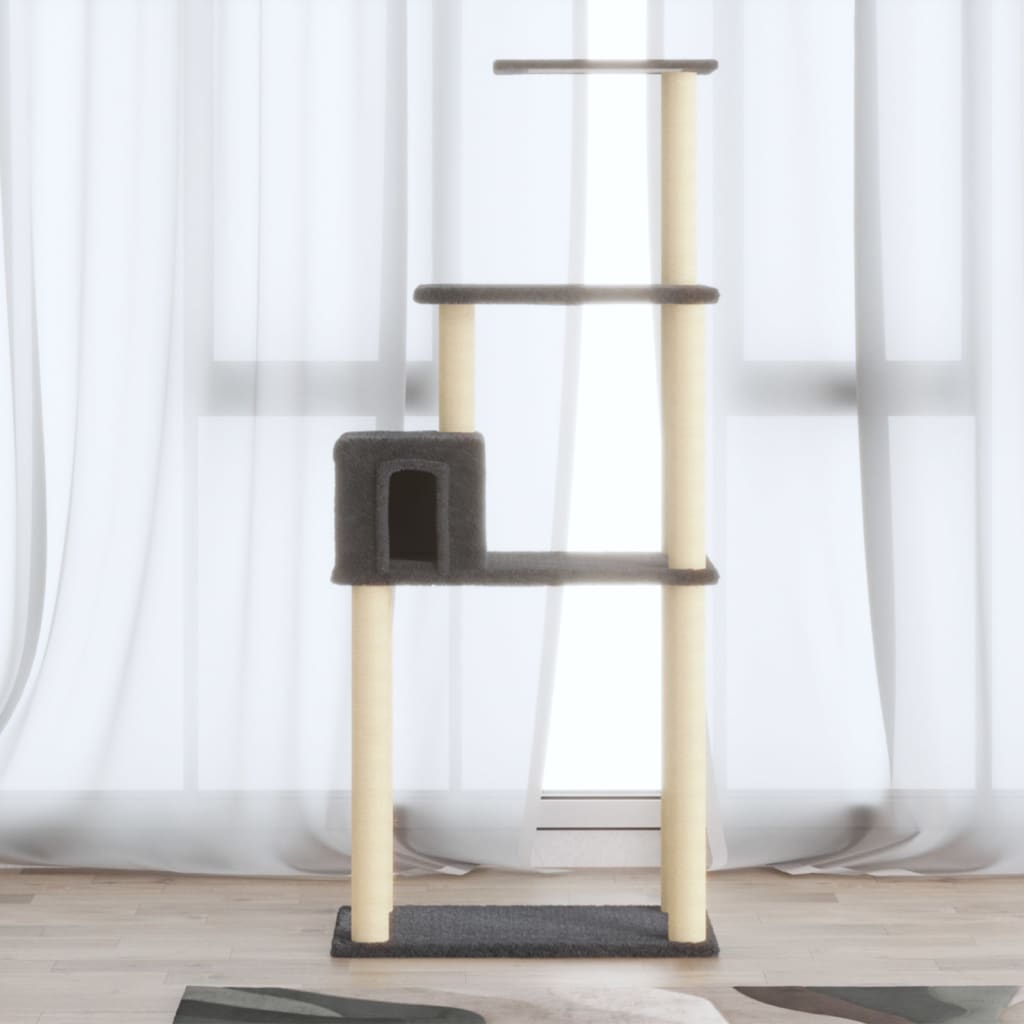 Cat Tree With Sisal Scratching Posts 147 Cm