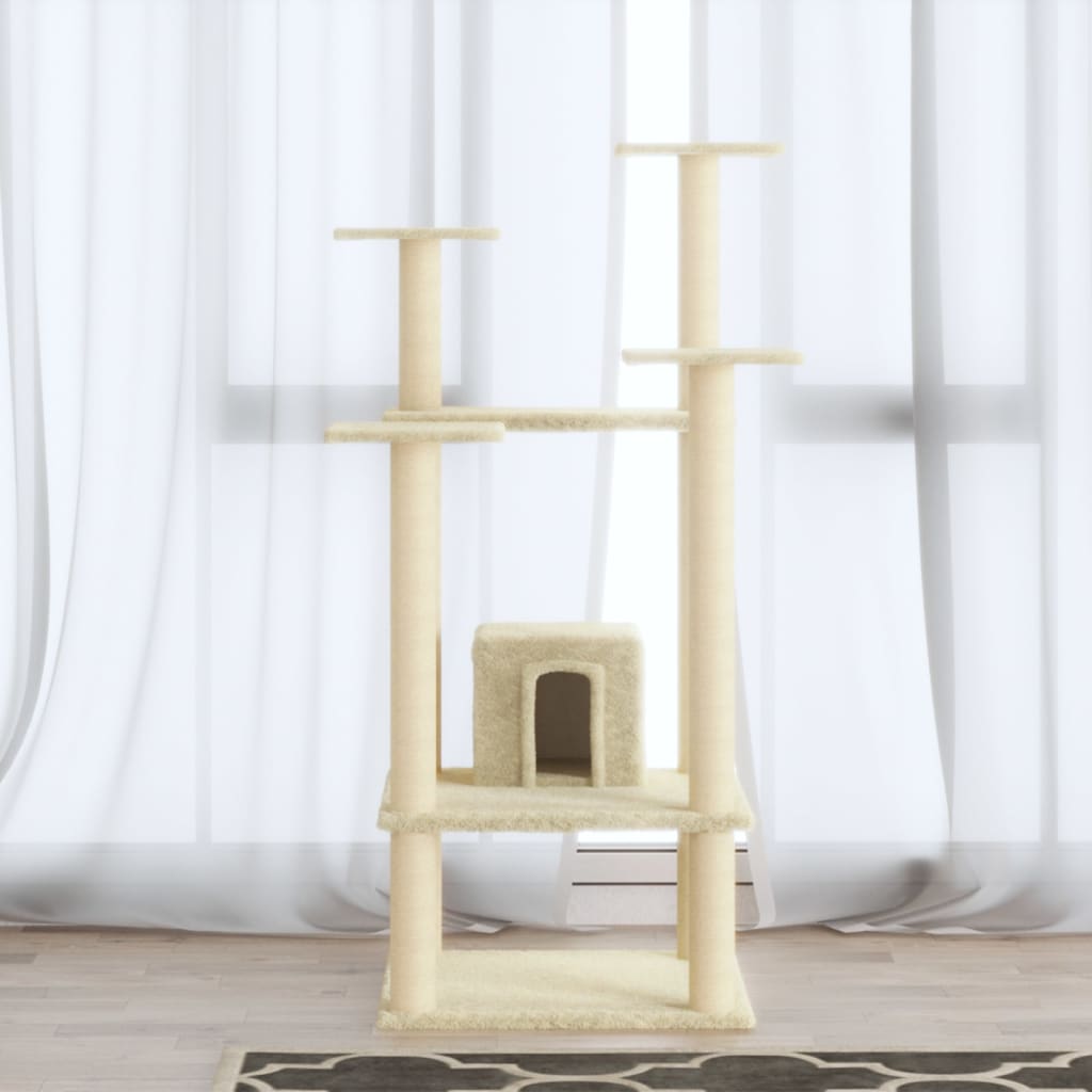 Cat Tree With Sisal Scratching Posts 110 Cm