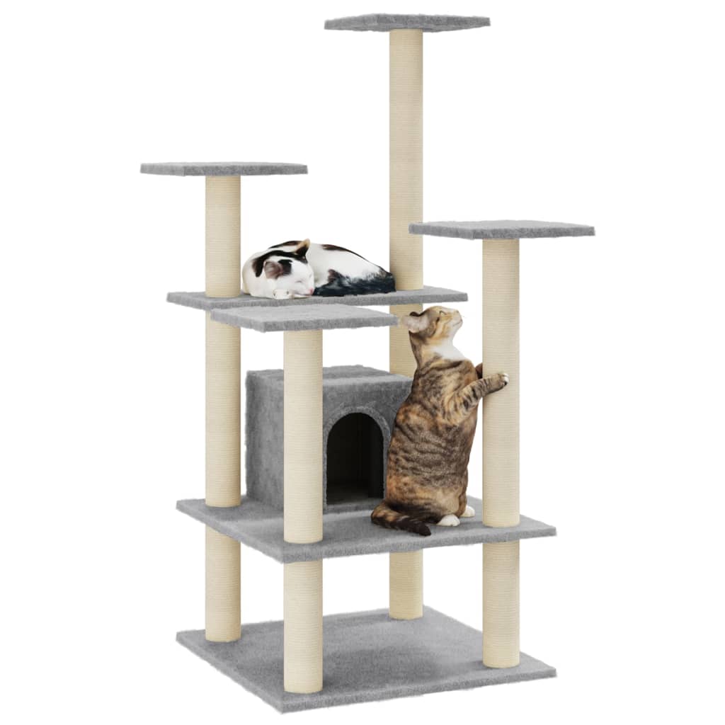 Cat Tree With Sisal Scratching Posts 110 Cm