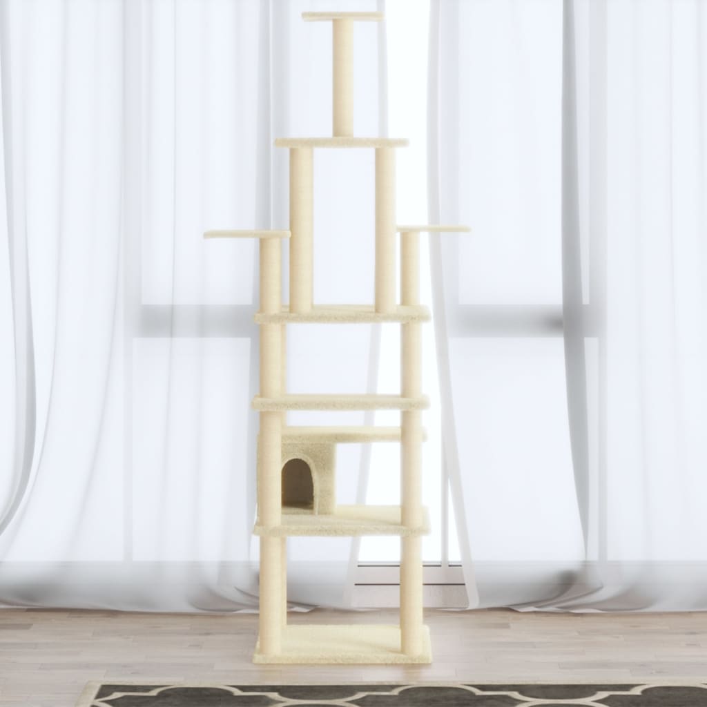 Cat Tree With Sisal Scratching Posts 183 Cm