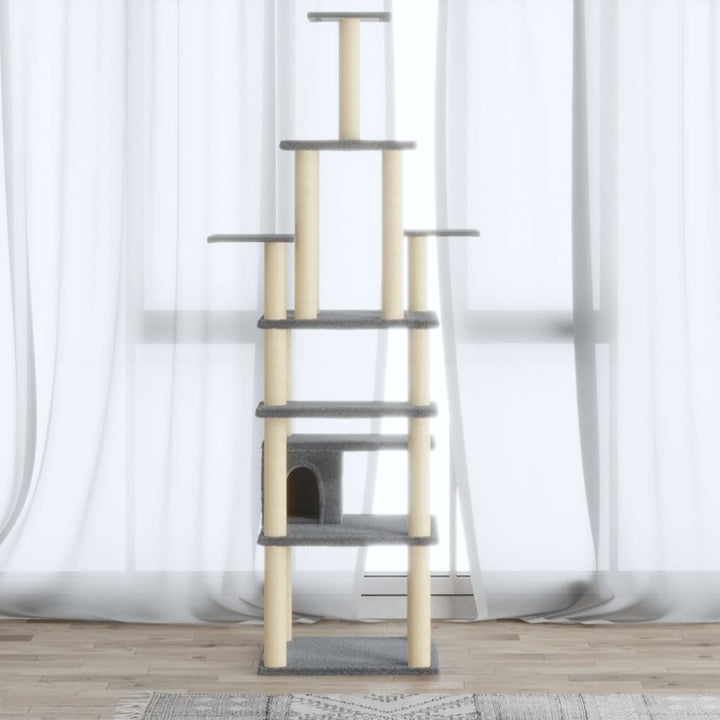Cat Tree With Sisal Scratching Posts 183 Cm