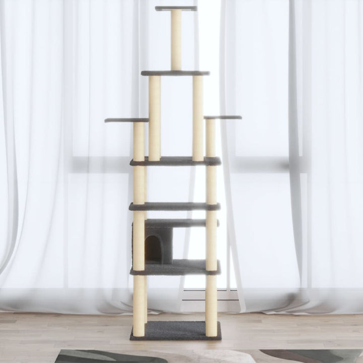 Cat Tree With Sisal Scratching Posts 183 Cm