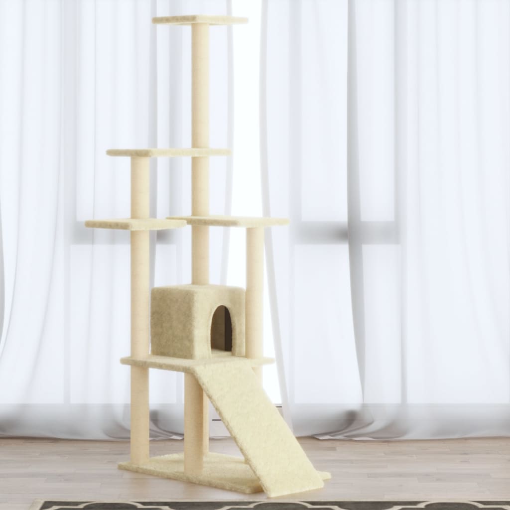 Cat Tree With Sisal Scratching Posts 155 Cm