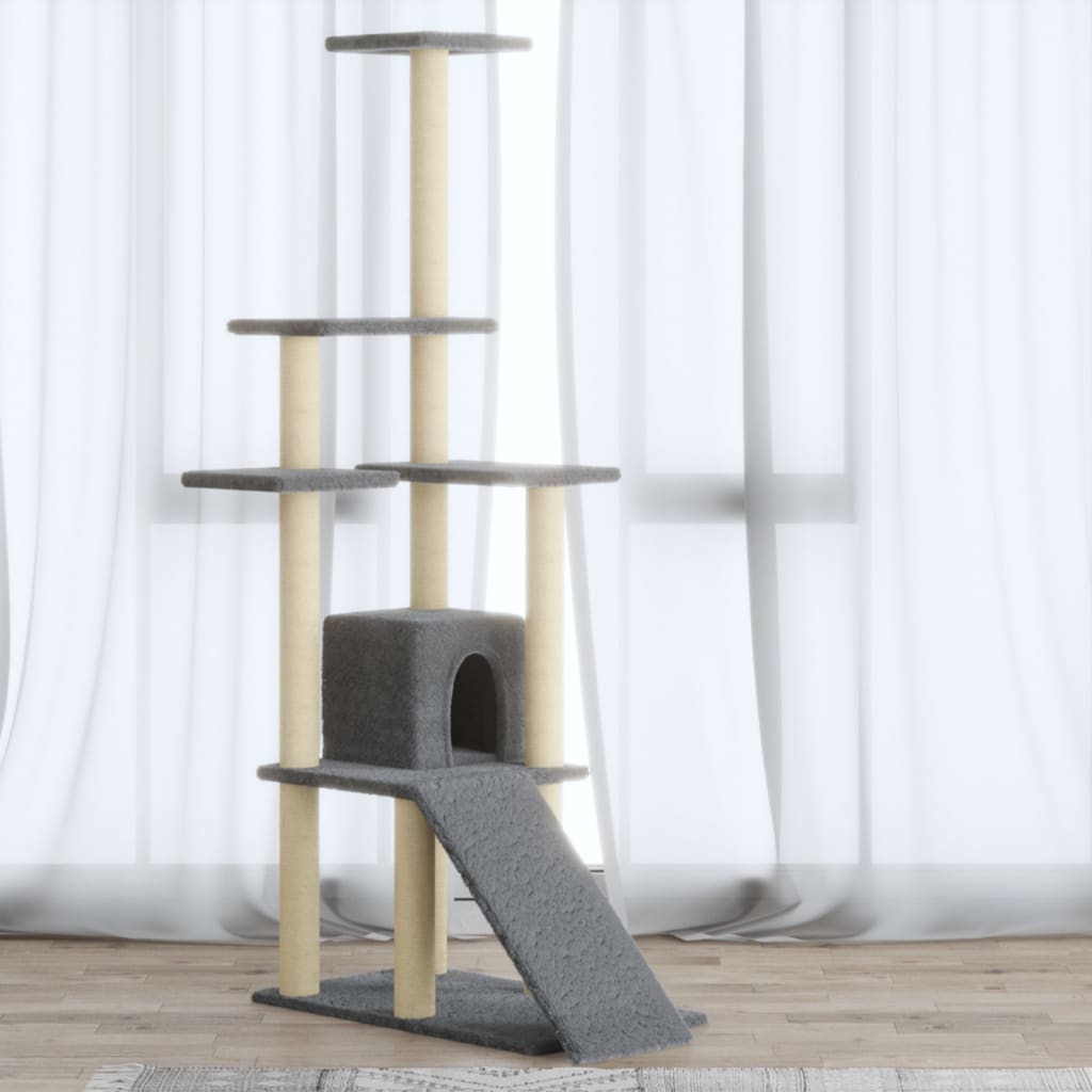 Cat Tree With Sisal Scratching Posts 155 Cm