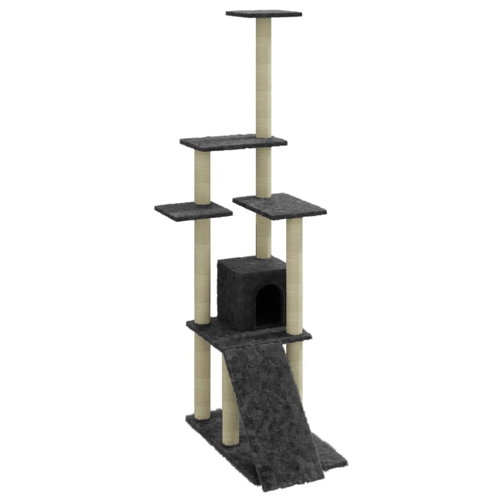 Cat Tree With Sisal Scratching Posts 155 Cm