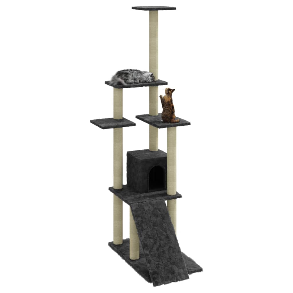 Cat Tree With Sisal Scratching Posts 155 Cm