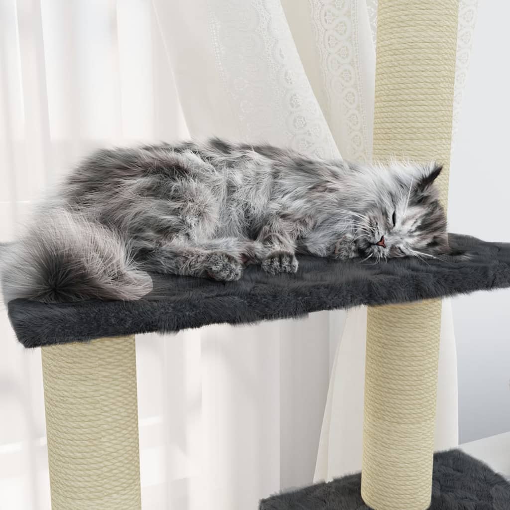 Cat Tree With Sisal Scratching Posts 155 Cm