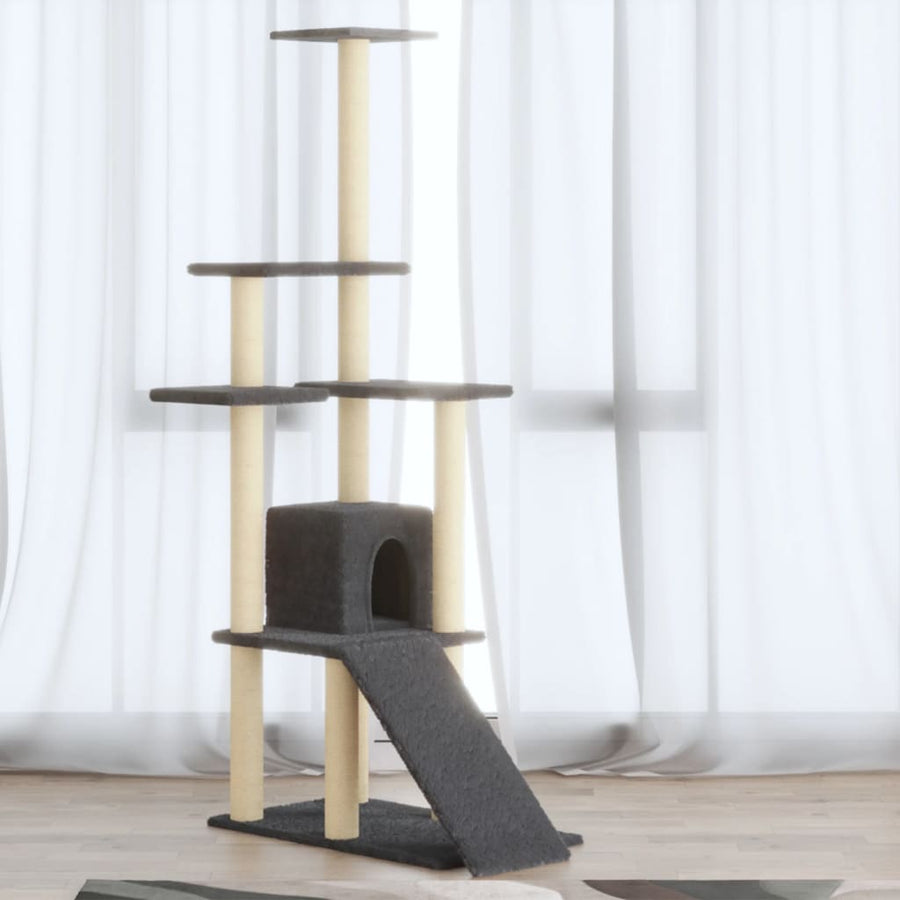 Cat Tree With Sisal Scratching Posts 155 Cm