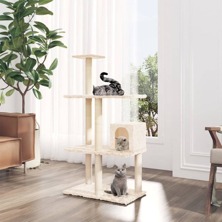Cat Tree With Sisal Scratching Posts 119 Cm