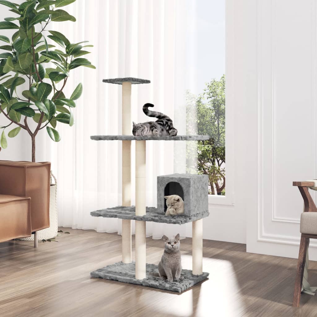 Cat Tree With Sisal Scratching Posts 119 Cm