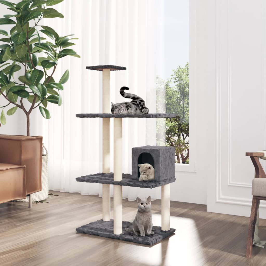 Cat Tree With Sisal Scratching Posts 119 Cm