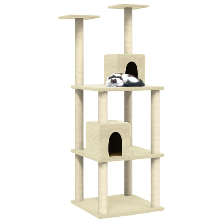 Cat Tree With Sisal Scratching Posts 141 Cm