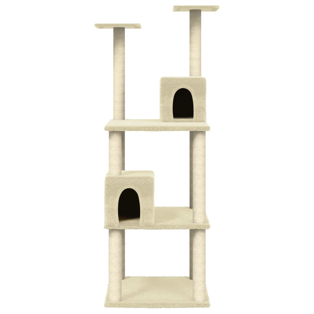 Cat Tree With Sisal Scratching Posts 141 Cm